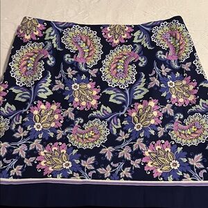 Talbots cotton multicolored skirt size 12 in perfect condition
